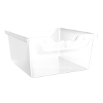 Aufbewahrungsbox Ergo Tray, 15 cm hoch, transparent, 